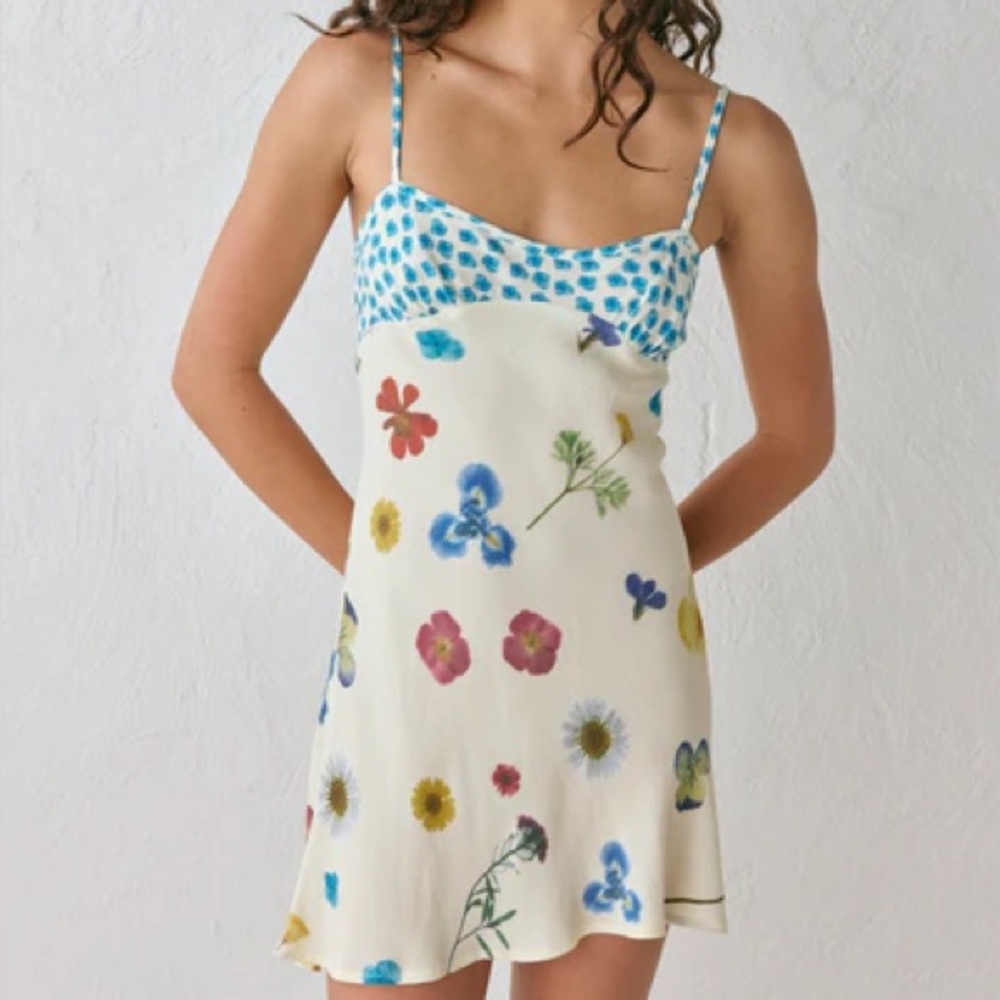 Floral Print Women's Slip Dress